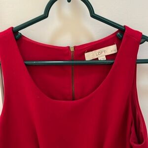 Loft red dress 8p